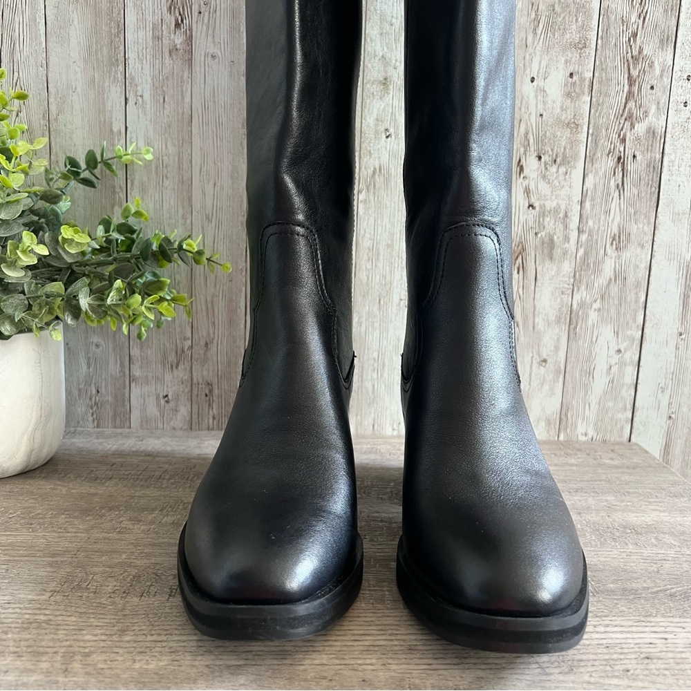Sofft Shelby Black Leather Tall Western-Inspired Boot New Womens 8 - Picture 4 of 8